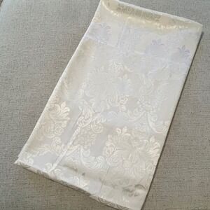 Ivory Damask Tablecloth Formal Dining Event Decor Holiday 102" x 62" Rectangular
